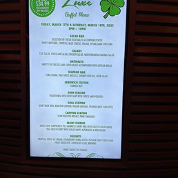 Delicious St Patties menu Delicious St Patties menu