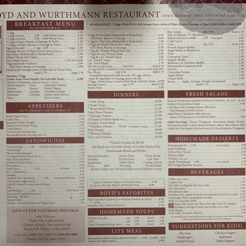 Boyd & Wurthmann Restaurant - Menu - Desserts Near Me - Berlin, Ohio Boyd & Wurthmann Restaurant - Menu - Desserts Near Me - Berlin, Ohio