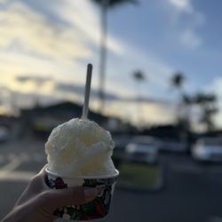 Peace Love Shave Ice - Piba colada with Mac nut ice cream! so good