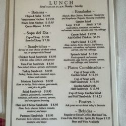 Lunch Menu