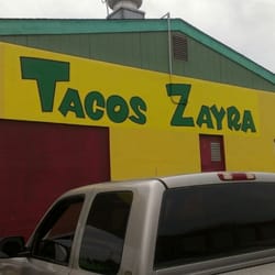 Tacos Zayra - I come her good the roasted corn on a chip with all the fixin's. Otherwise, the tacos are pretty good too.
