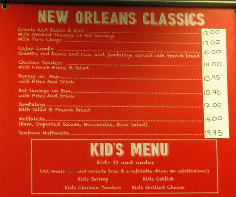 Johnny&#39;s - po JOHNNY'S PO-BOYS, New Orleans - French Quarter - Menu