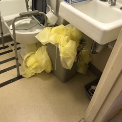 Trash cans always over flowing.