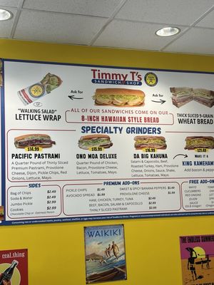Menu photo 3 Timmy T's Gourmet Grinders Kapolei, HI