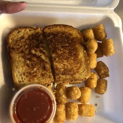 Bjerga’s Cafe - Reuben sandwich and tots... YUM!