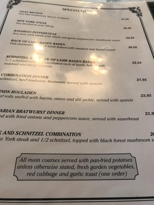 Menu photo 5 The Old Bavaria Haus New Westminster, BC Menu photo 5 The Old Bavaria Haus New Westminster, BC