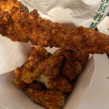 Burger Lounge - dry uneaten Crispy Chicken Tenders!!! - Burgers Near Me - Del Mar, California Burger Lounge - dry uneaten Crispy Chicken Tenders!!! - Burgers Near Me - Del Mar, California