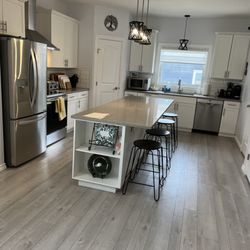 B Wise Contractors - Custom Kitchen including flooring, countertops, backsplash ect...