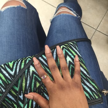 American Nails - Butternut squash gel polish by Nikki - Nail Salons Near Me - Granada Hills, California