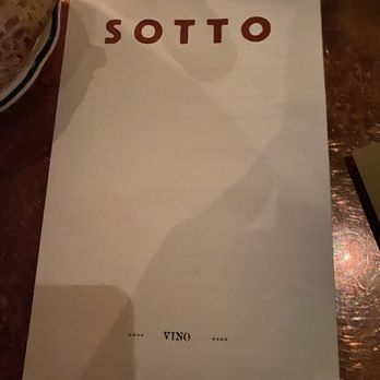 Sotto - Menu - Italian Near Me - Cincinnati, Ohio
