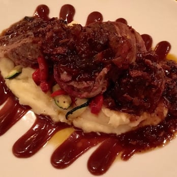 HT Grill - Bacon wrapped meatloaf over veggies and mashed potato - New American Near Me - Redondo Beach, California HT Grill - Bacon wrapped meatloaf over veggies and mashed potato - New American Near Me - Redondo Beach, California