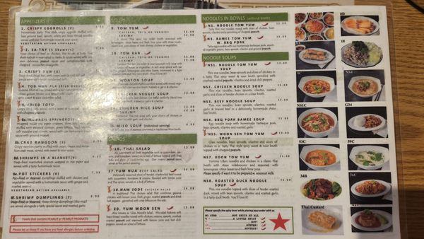 Menu photo 1 Thai Noodles Cafe Libertyville, IL