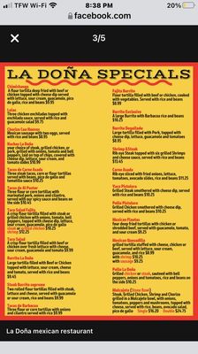 Menu photo 8 La Dona Jefferson City , MO