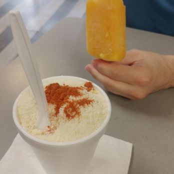 Neveria El Sabor - Esquite and mango paleta - Ice Cream & Frozen Yogurt Near Me - Chicago, Illinois Neveria El Sabor - Esquite and mango paleta - Ice Cream & Frozen Yogurt Near Me - Chicago, Illinois