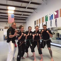 Northwest Martial Arts - Green belt and brown belt post promotion.