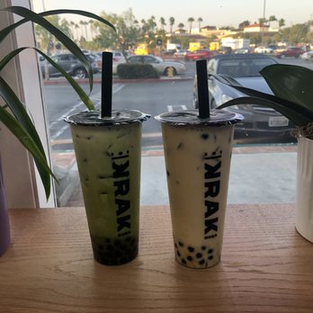 BobaHi - Seaside Green Thai Tea and Jasmine Green Milk Tea - Coffee & Tea Near Me - Torrance, California