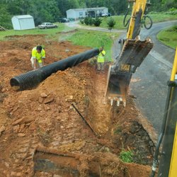 Newcomb Septic and Grading - Installation of driveway pipe