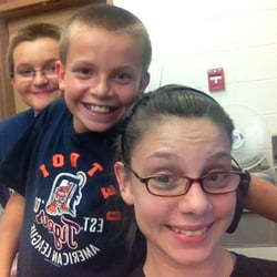 Krimmel Intermediate - At the football game! Working concession stand! With my friends Ty and Christian! Go Krimmel Knights!