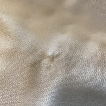 Master's Mark Cleaners - Another glob of dried up starch - Dry Cleaning Near Me - Greenville, South Carolina