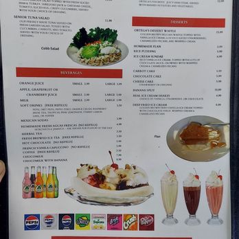 Ortega's Diner - Menu - Mexican Near Me - Fontana, California Ortega's Diner - Menu - Mexican Near Me - Fontana, California
