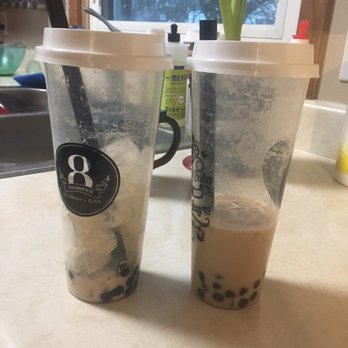 8 Degrees Ice Cream & Boba - Both ordered at the same time but look at the difference in ice! - Ice Cream & Frozen Yogurt Near Me - Des Moines, Iowa 8 Degrees Ice Cream & Boba - Both ordered at the same time but look at the difference in ice! - Ice Cream & Frozen Yogurt Near Me - Des Moines, Iowa