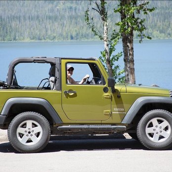 Glacier Jeep Rentals - 2 Door Jeep with top down! - Car Rental Near Me - Columbia Falls, Montana Glacier Jeep Rentals - 2 Door Jeep with top down! - Car Rental Near Me - Columbia Falls, Montana