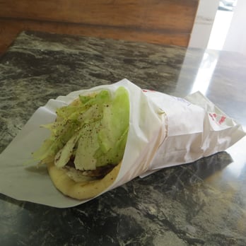 Aladdin Falafel Corner - Jumbo Aladdin's gyro ($7.50 after tax) - Mediterranean Near Me - Seattle, Washington Aladdin Falafel Corner - Jumbo Aladdin's gyro ($7.50 after tax) - Mediterranean Near Me - Seattle, Washington