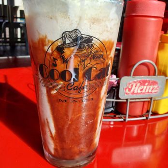 Cool Cat Cafe - We're Skrewed adult milkshake with Screwball PB Whiskey - Burgers Near Me - Kihei, Hawaii