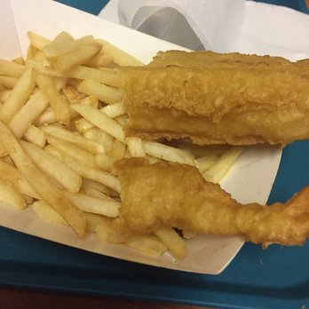 England Fish & Chips - 1 pc fish and 2 jumbo shrimp with chips! Yummers! - Seafood Near Me - Long Beach, California England Fish & Chips - 1 pc fish and 2 jumbo shrimp with chips! Yummers! - Seafood Near Me - Long Beach, California