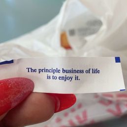 I love the fortune here I love the fortune here