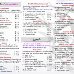Button Up Cafe - Menu as of 1/01/2025