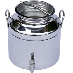 Gourmet Import Shop - Italian Stainless Steel Fusti - 5 Liters (One of many fusti sizes we carry)
