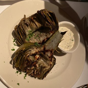 Palm Beach Grill - Grilled Artichoke with their Remoulade sauce - New American Near Me - Palm Beach, Florida Palm Beach Grill - Grilled Artichoke with their Remoulade sauce - New American Near Me - Palm Beach, Florida