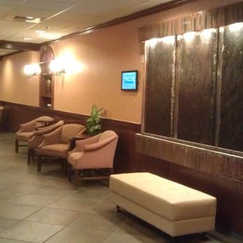 Log Cabin - Interior hallway with waterfall - American Near Me - Holyoke, Massachusetts