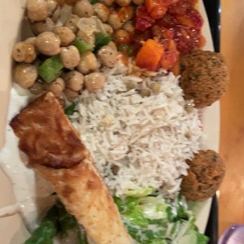 Arpeggio Grill - Mixed veggie platter with 4 sides and greek salad!!!! - Pizza Near Me - Austin, Texas