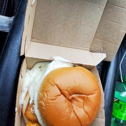 McDonald's - Is this how the sandwich supposed to look, I didn't bother to eat it. I had to wait for it then it came out looking like this .