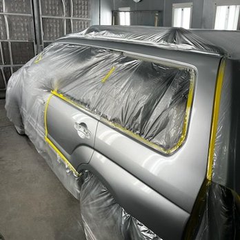 Primer Auto Body - Post repair being blended with new coat. - Body Shops Near Me - La Mesa, California