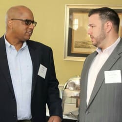 HVH Tech Consulting - Talking business at Network event.