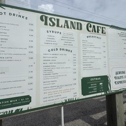 Island Cafe - Full menu