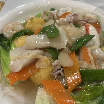 Tasty Modern Asian Kitchen - Shrimp S1. Shirmp. Fish & Crab Meat Over Tofu - Dim Sum Near Me - San Antonio, Texas Tasty Modern Asian Kitchen - Shrimp S1. Shirmp. Fish & Crab Meat Over Tofu - Dim Sum Near Me - San Antonio, Texas