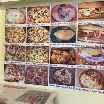 Amina Pizzeria - Menu on the wall - Pizza Near Me - Honolulu, Hawaii Amina Pizzeria - Menu on the wall - Pizza Near Me - Honolulu, Hawaii