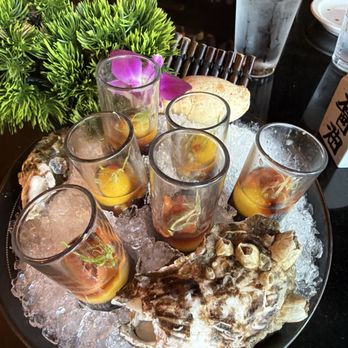 Omakase Sushi & Sake Bar - Oyster, Sake and Quail egg shots! - Sushi Bars Near Me - Lexington, Kentucky