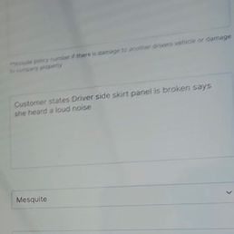 Employee's failure for not updating it to include the ramp hardware and gas smell. Very basic and incorrect. Employee's failure for not updating it to include the ramp hardware and gas smell. Very basic and incorrect.