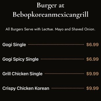 Bebop Korean-Mexican Grill - Korean Near Me - Ashburn, Virginia
