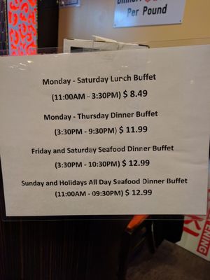 Menu photo 2 Yoki Buffet Louisville, KY