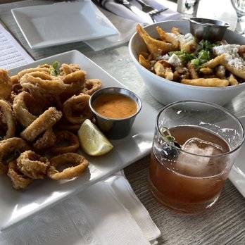 Whalers - Sweet Chili Glaze Crispy Calamari and Truffle Parmesan Fries - Bars Near Me - Bay Shore, New York