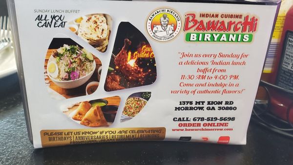 Menu photo 3 Bawarchi Biryanis Morrow, GA