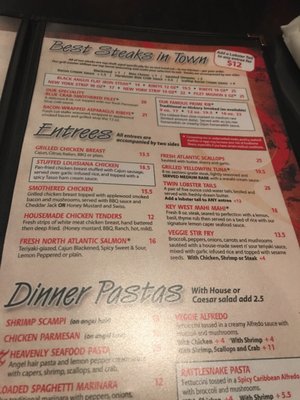 Menu photo 5 CH Steak Lounge Restaurant Cookeville, TN
