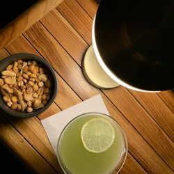The Tap Room - Refreshing Jalapeño Crush on the porch
