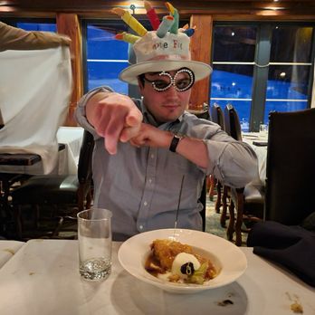 La Forge Bistro Bar et Grill - Birthday hat and the best maple cake ever - Steakhouses Near Me - Mont-Tremblant, Quebec La Forge Bistro Bar et Grill - Birthday hat and the best maple cake ever - Steakhouses Near Me - Mont-Tremblant, Quebec